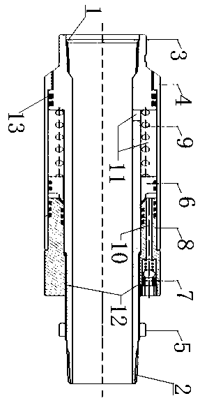 Constant-pressure gas collecting device and method for recycling casing pipe associated gas inside oil field wellbore