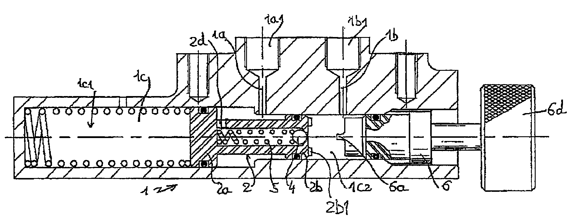 Pressure limiting device for a hydraulic braking circuit of vehicle