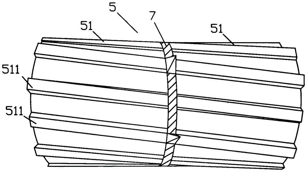 A bamboo shoot peeling machine