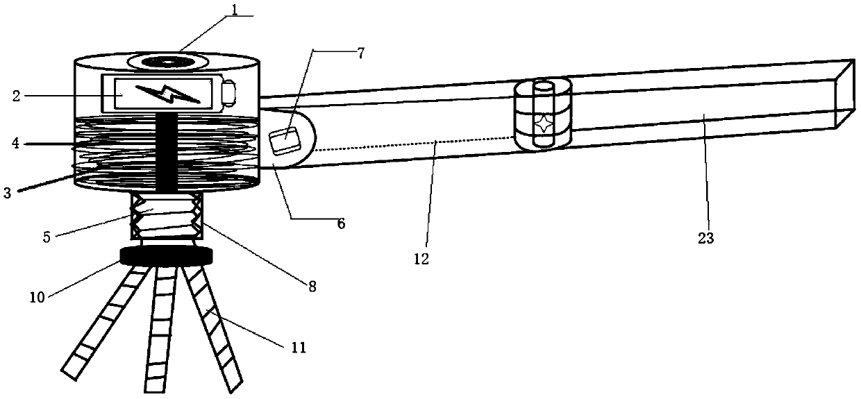 Electromagnetic semi-spherical gasket picking tool adjustable in opening diameter