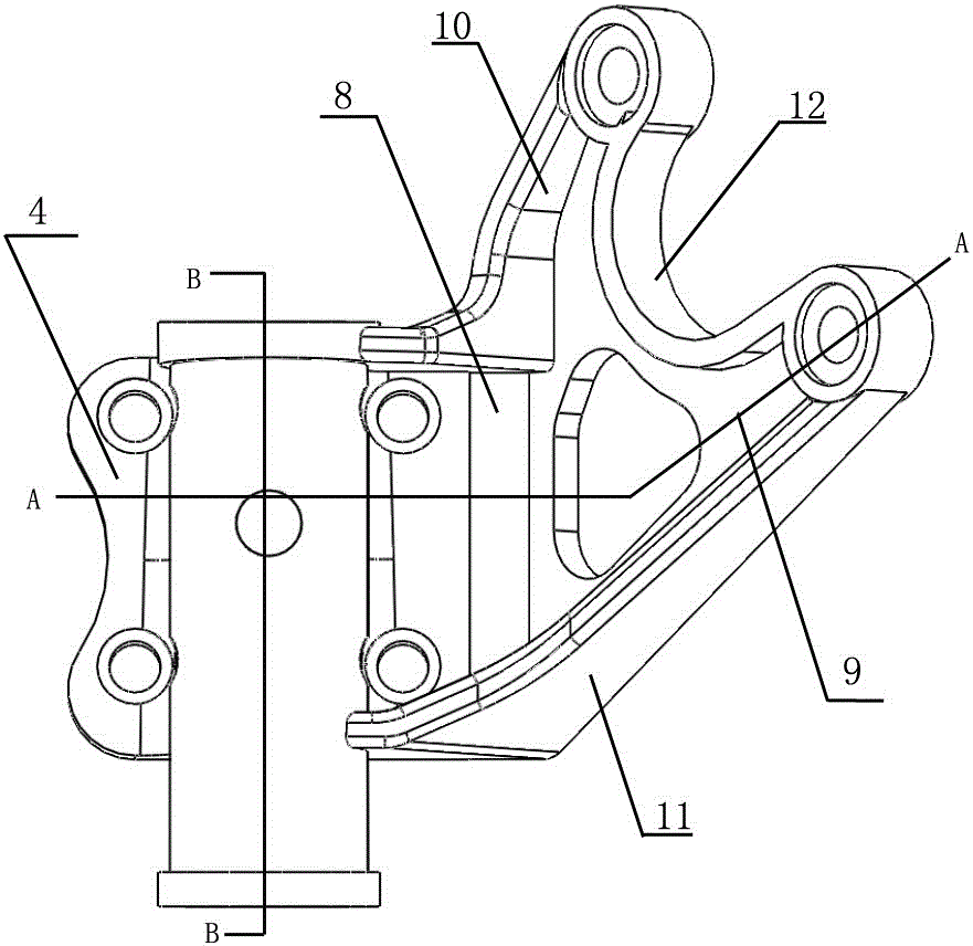 Lightweight air chamber bracket of vehicle