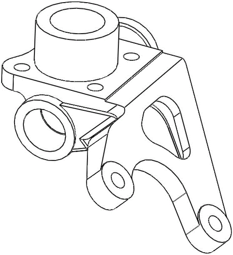 Lightweight air chamber bracket of vehicle