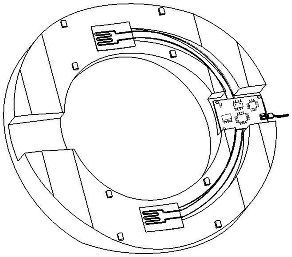 Sensor type elastic washer capable of dynamically monitoring threaded connection pre-tightening force