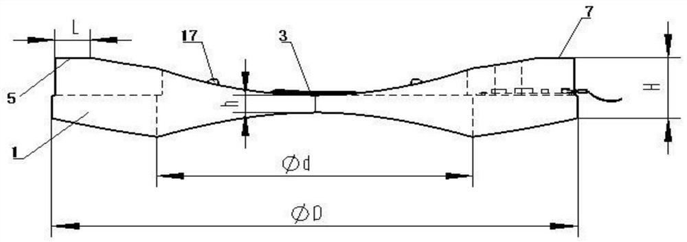 Sensor type elastic washer capable of dynamically monitoring threaded connection pre-tightening force