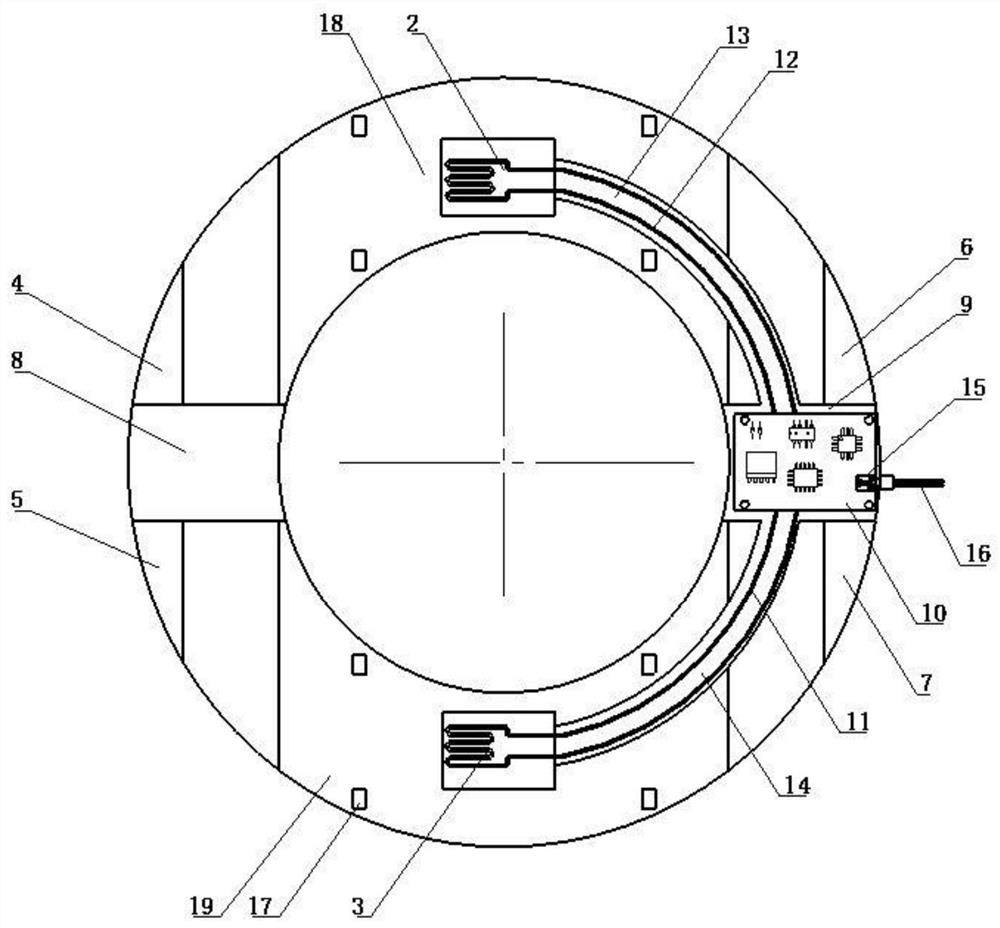 Sensor type elastic washer capable of dynamically monitoring threaded connection pre-tightening force