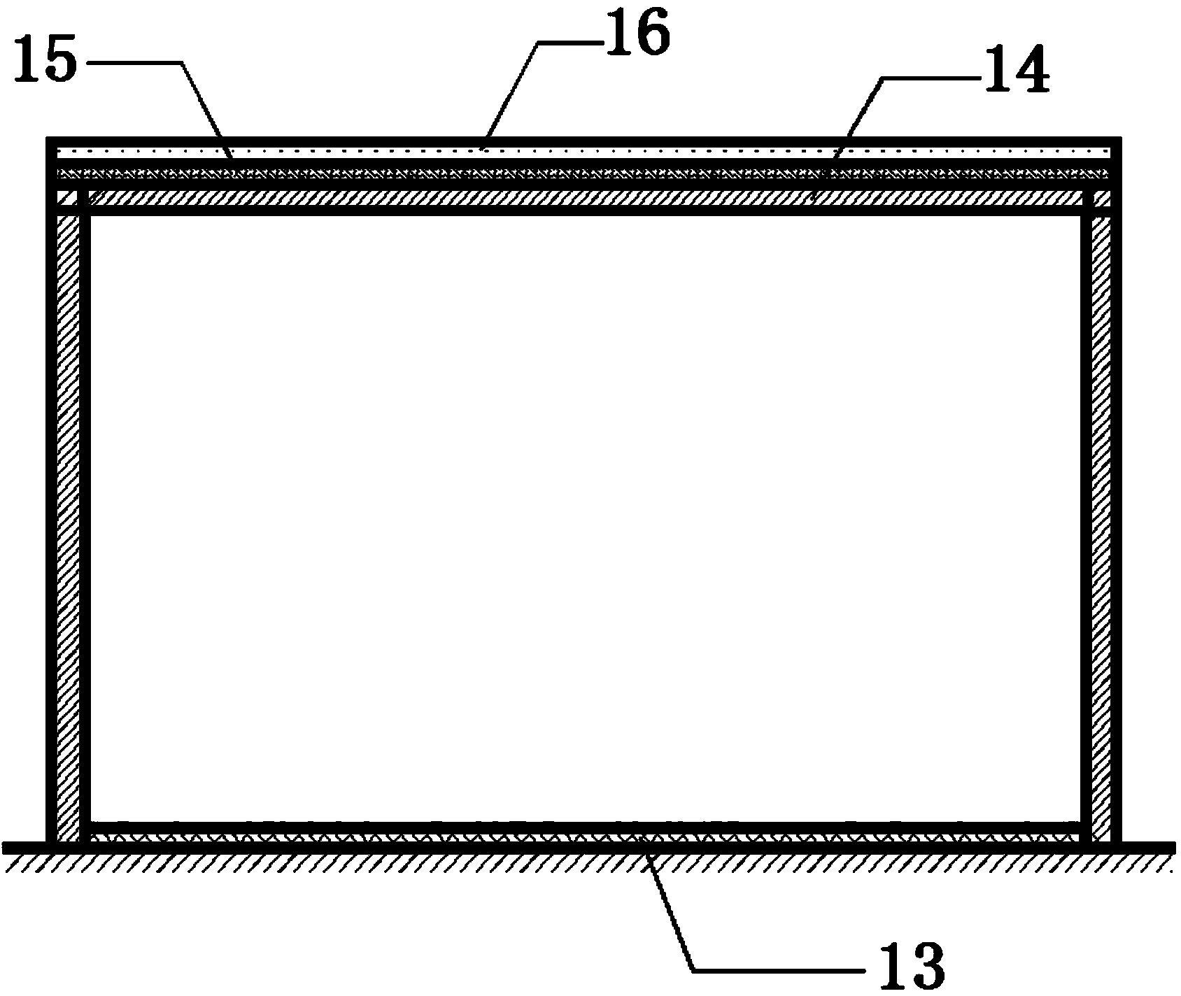 Energy-saving type hot wall heated brick bed and construction method thereof
