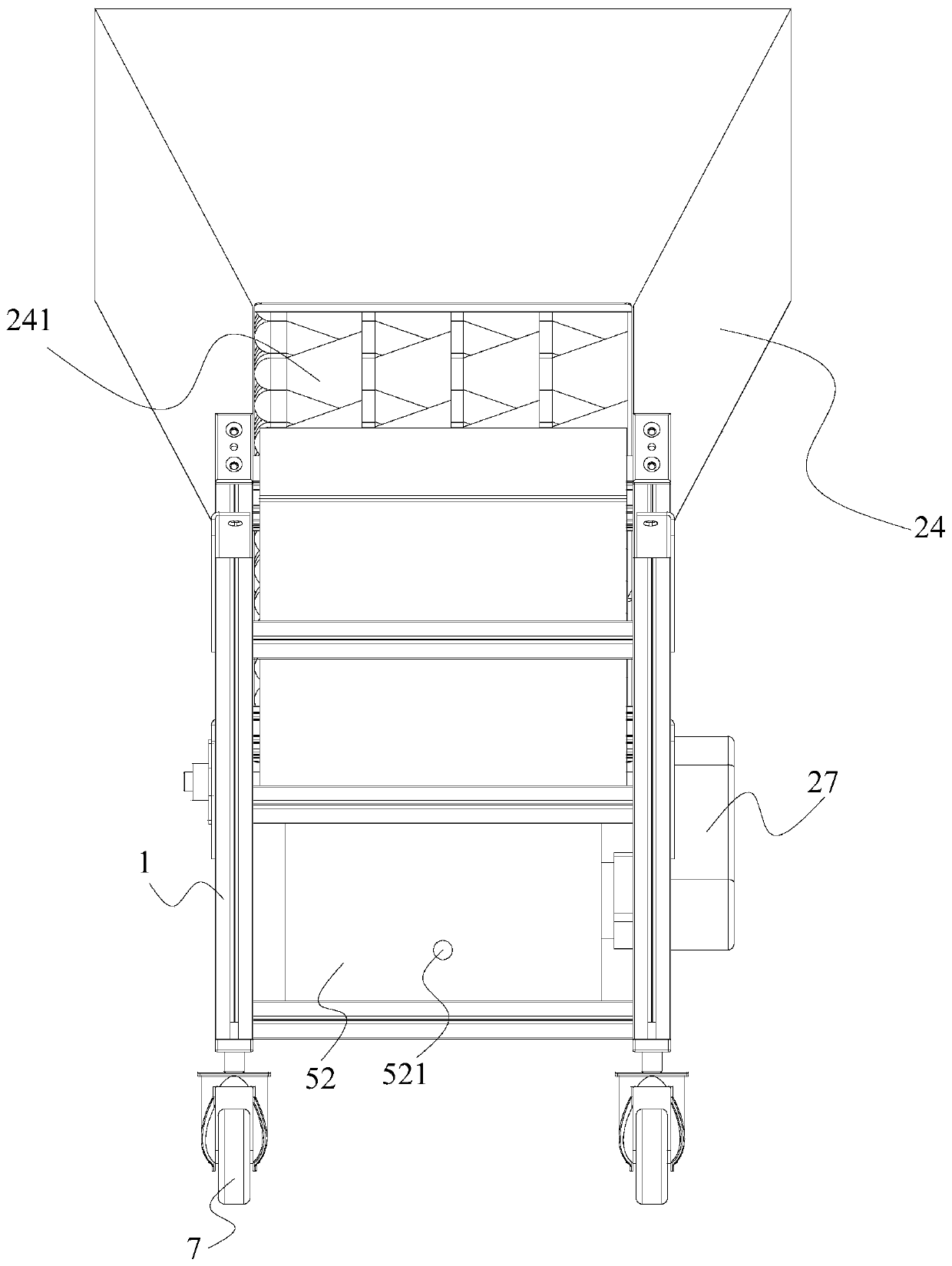 Automatic badminton feeding device and control method thereof