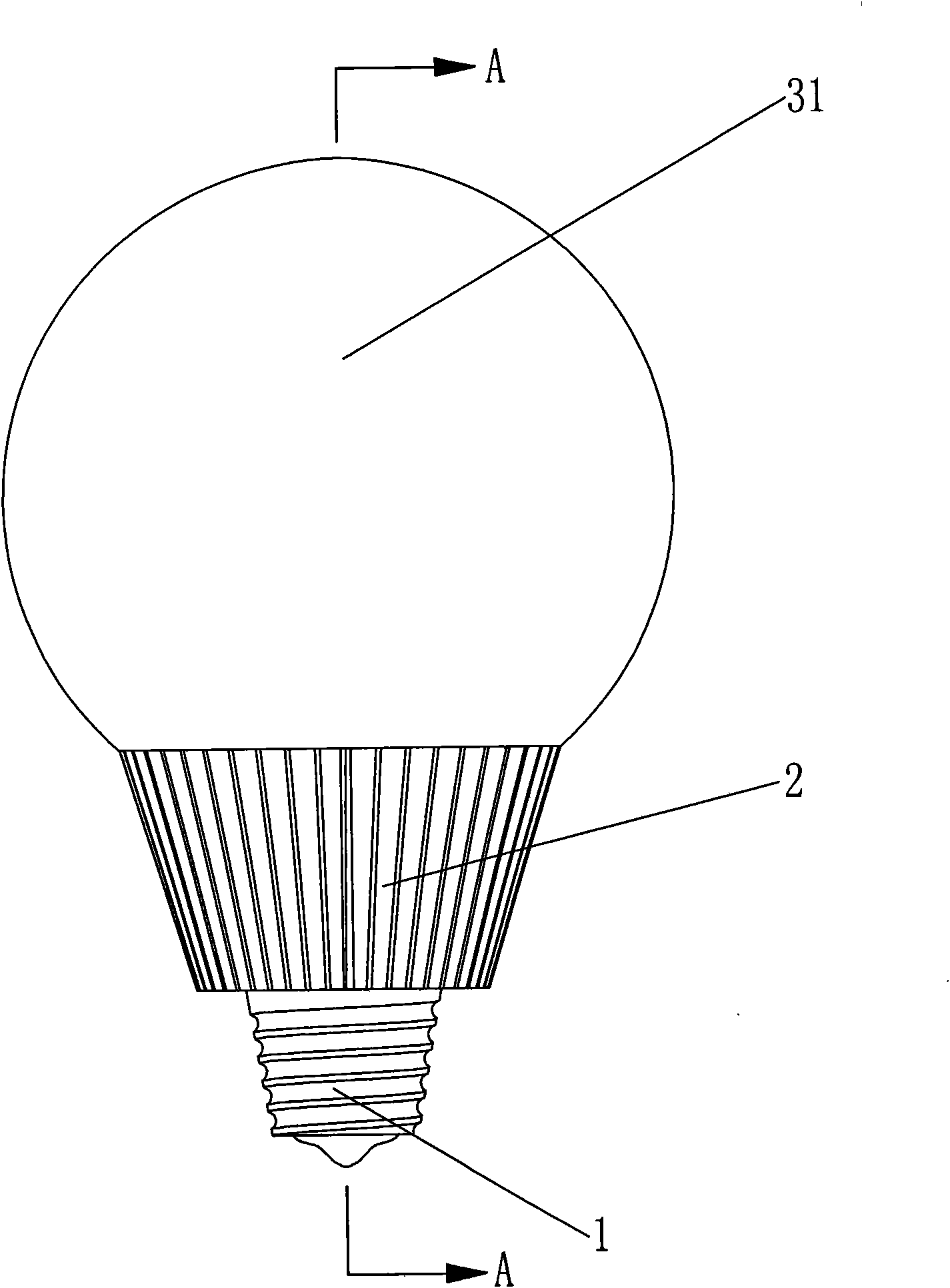 Liquid cooling LED lamp