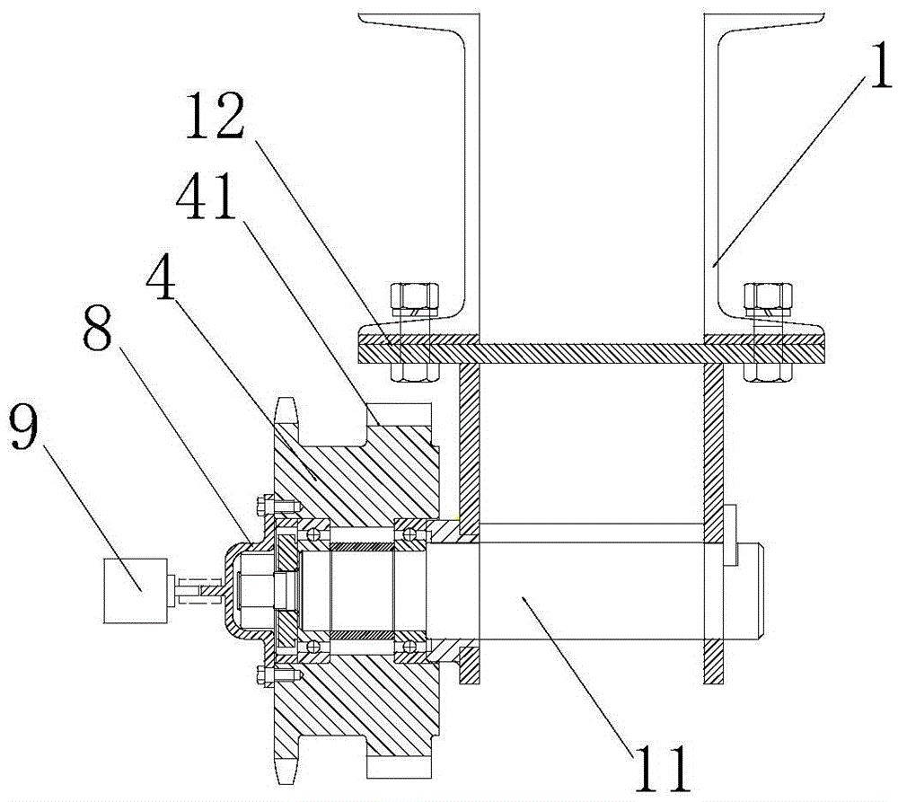 A special driving positioning detection device for aluminum profile oxidation and a special driving