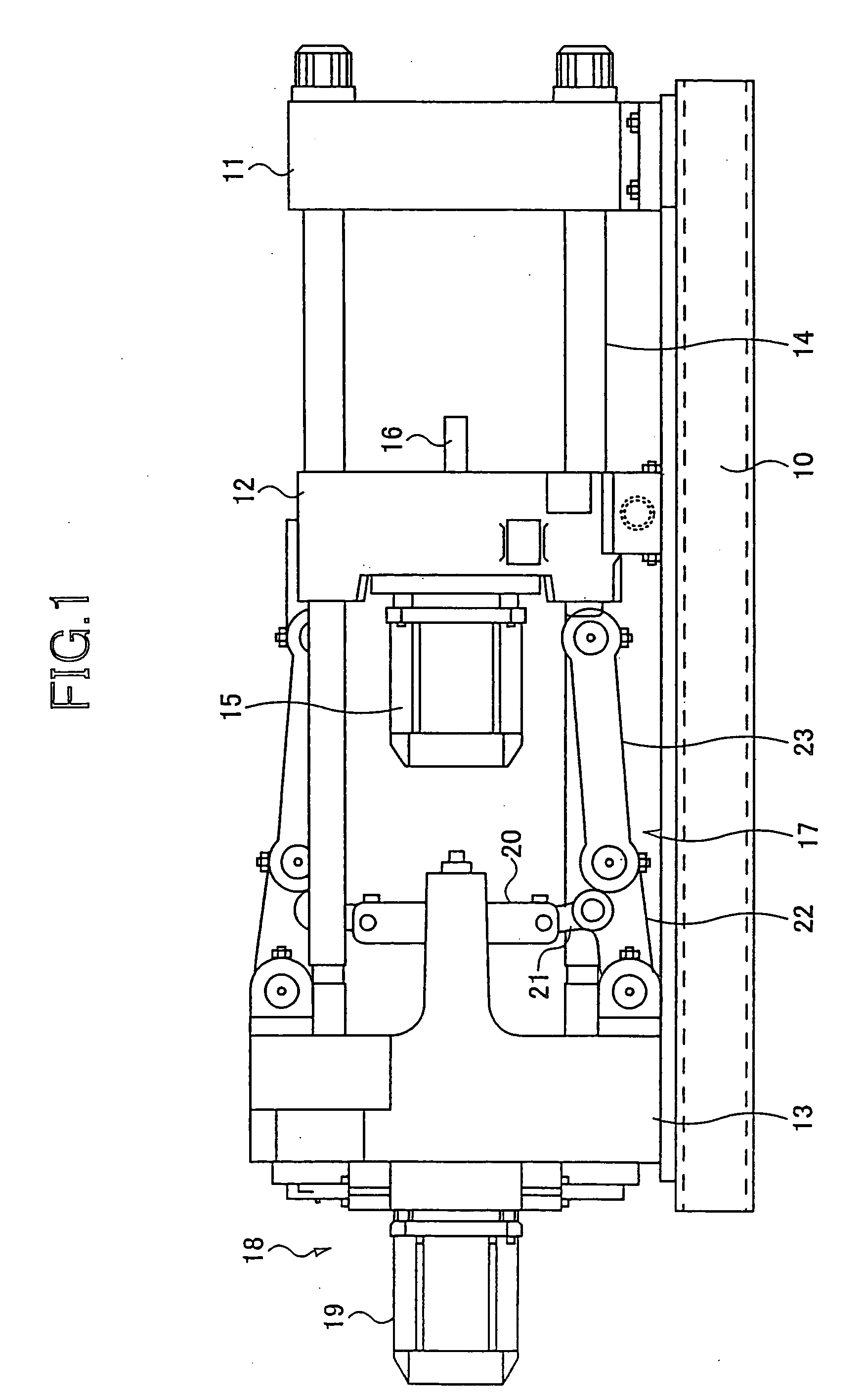 Injection machine having a lubrication mechanism and a lubrication method of an injection machine
