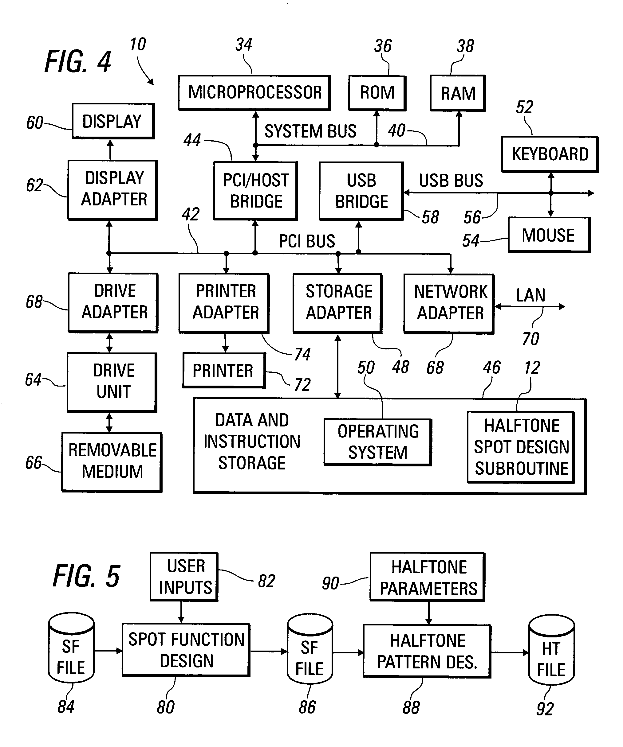 Method and system for specifying halftone spot shapes