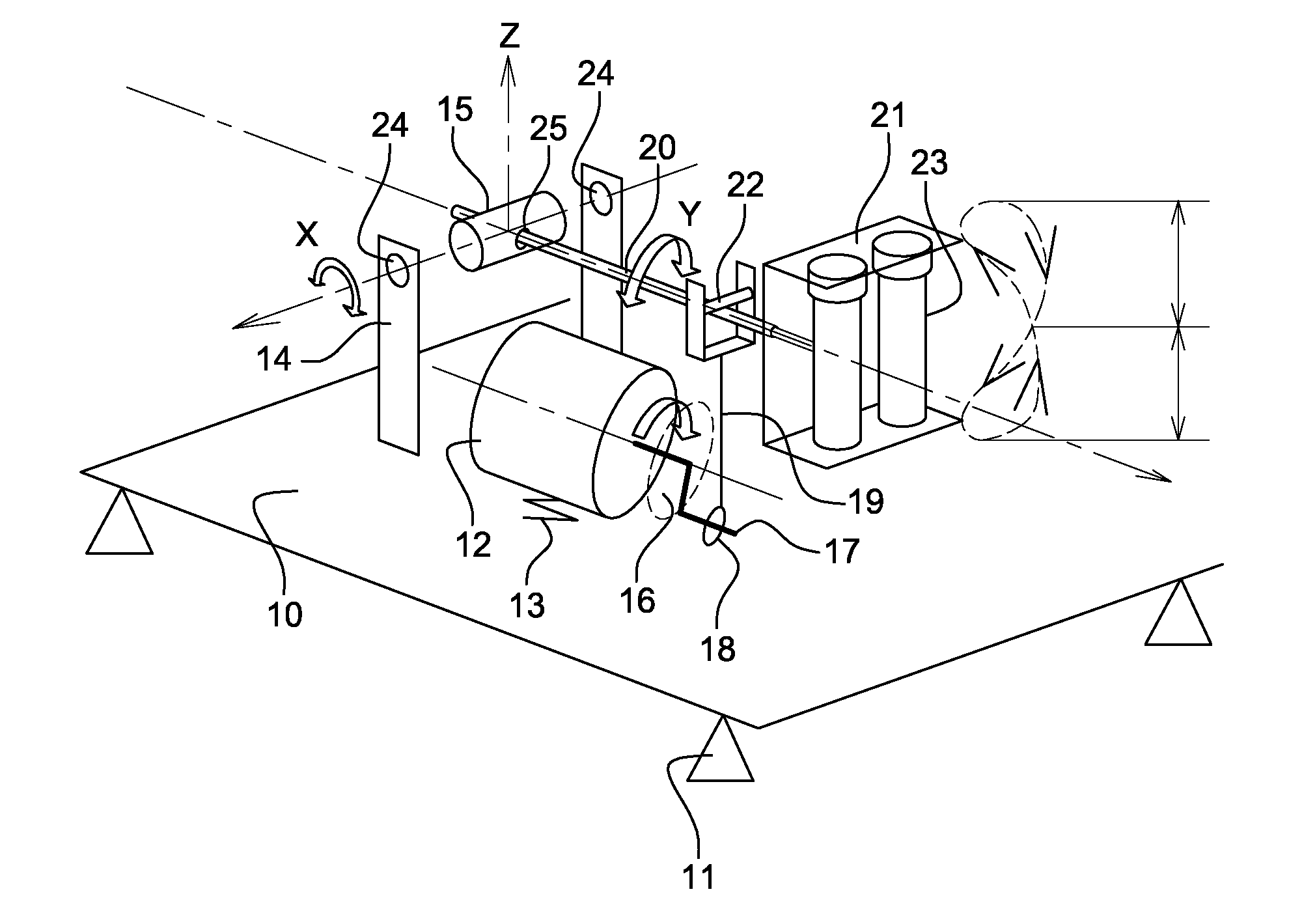 Device for the quick vibration of tubes containing, in particular, biological samples