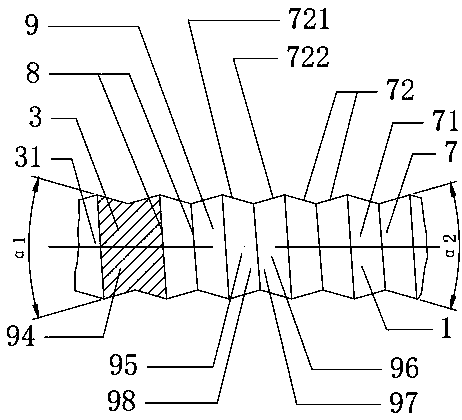 Bolt and nut connecting structure for dumbbell-like shaped symmetrical two-way tapered threads