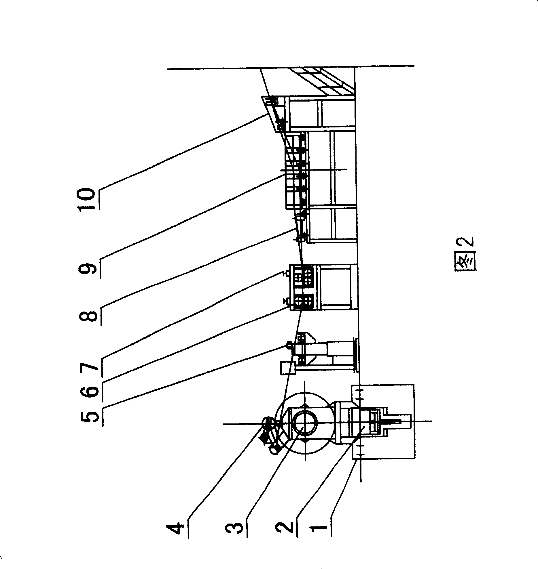 Automatic production line for producing high-strength color coated package steel strip by utilizing non-tempering process