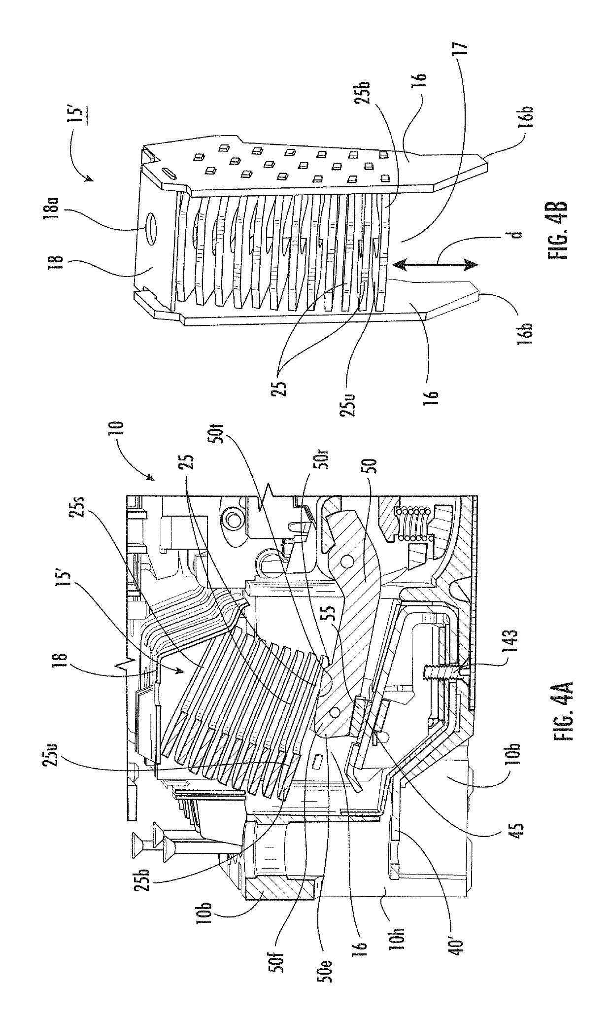 Switch disconnector systems suitable for molded case circuit breakers and related methods