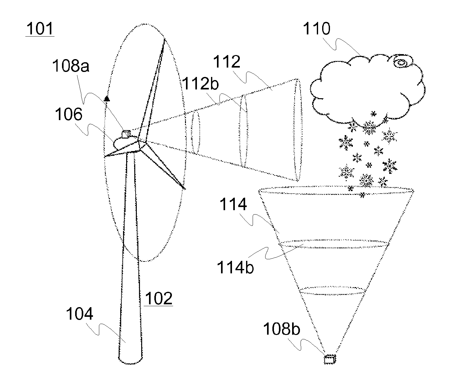 Arrangement and method for icing detection