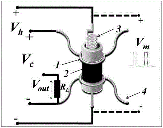 Semiconductor sensor and testing circuit of hydrogen sulfide gas