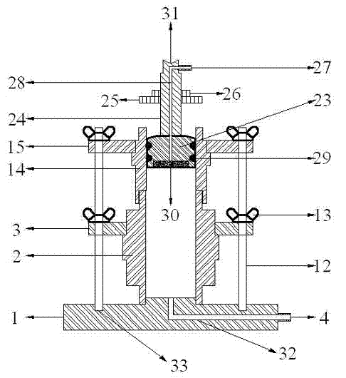 Triaxial sample preparation device for low-liquid limit silty soil and sample preparation method