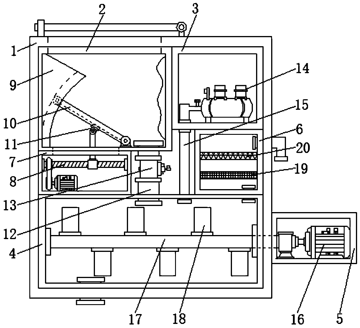 A stirring device with anti-clogging function in bridge engineering application