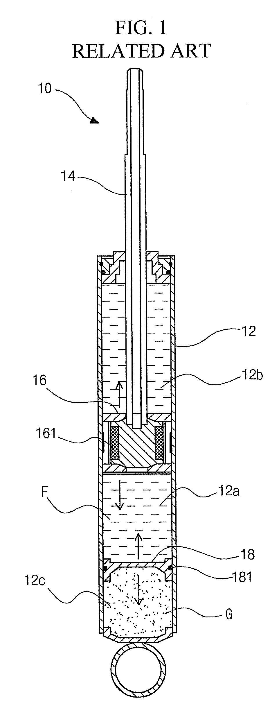 Damper for continuously variably adjusting damping force
