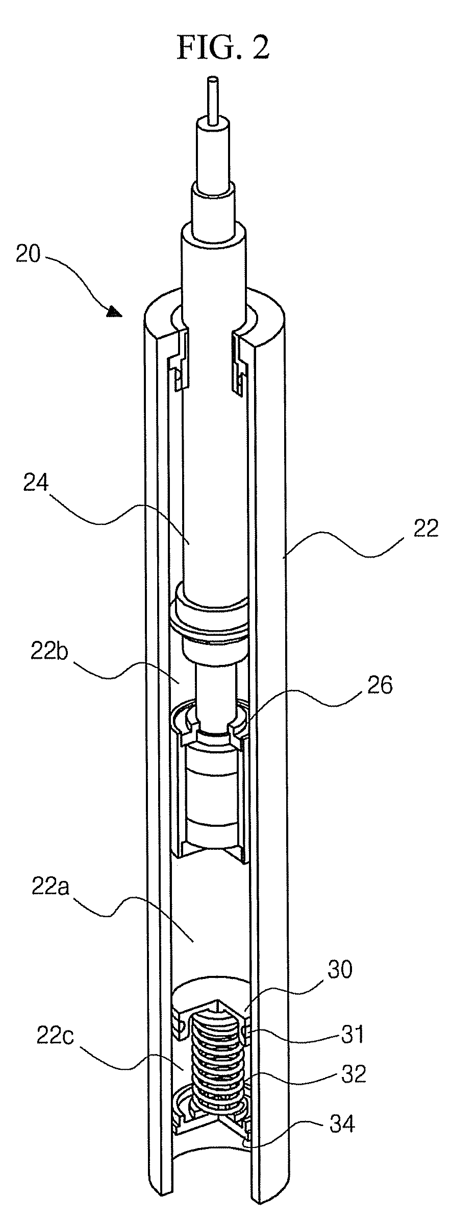 Damper for continuously variably adjusting damping force