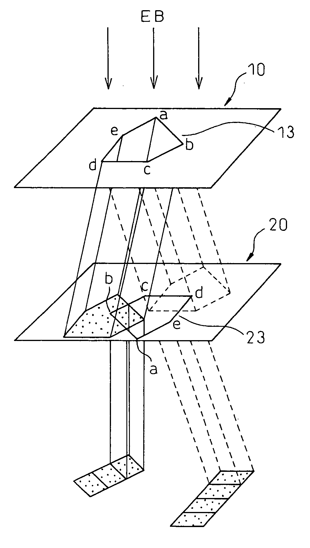 Variable rectangle-type electron beam exposure apparatus and pattern exposure-formation method