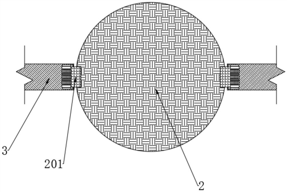 Self-cleaning type deoiling device for filtering oil-containing waste gas