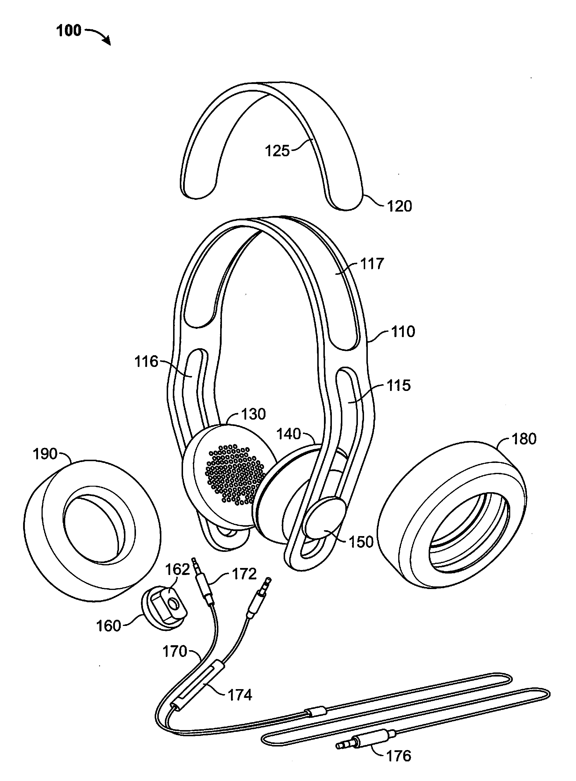 Personalized modular headphone system and method