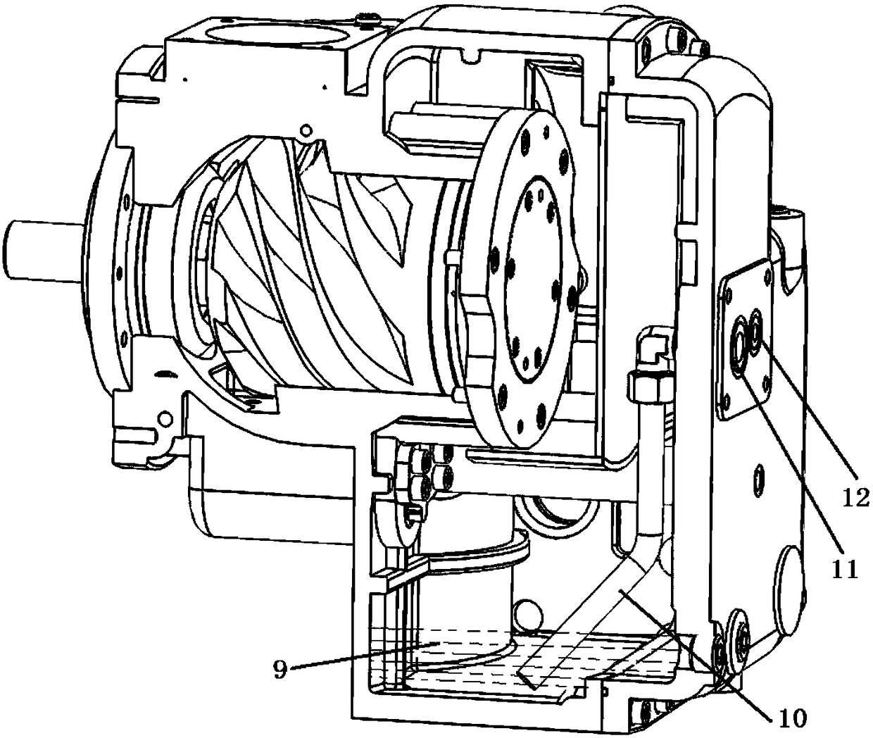Movable type single screw compressor