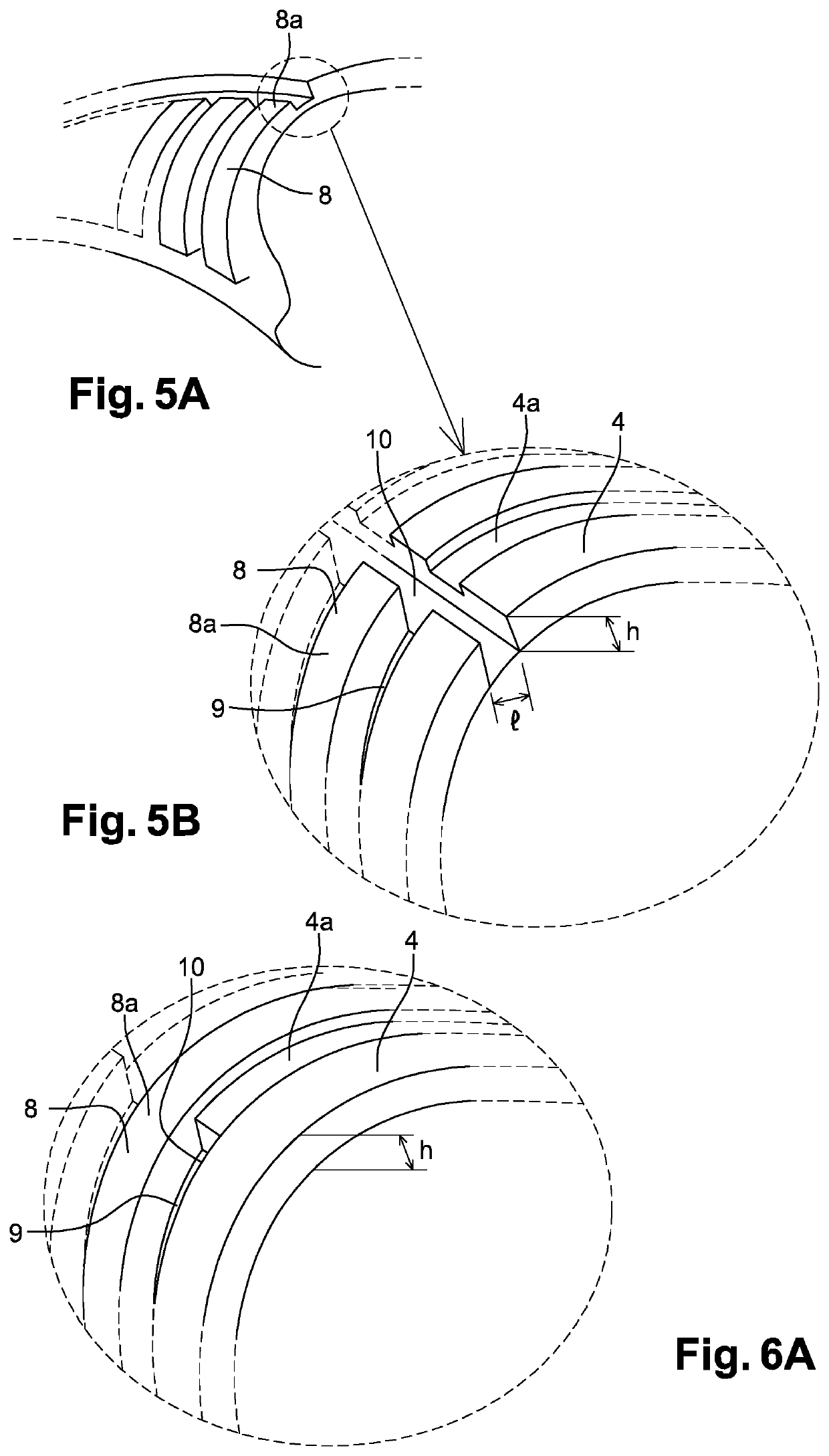 Extended-mobility cross-ply or radial tire