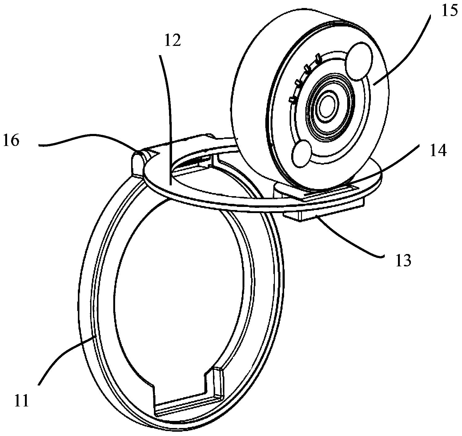 Camera device capable of being stored and folded