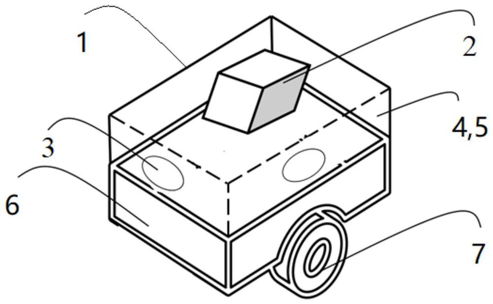 Double-positioning object picking trolley