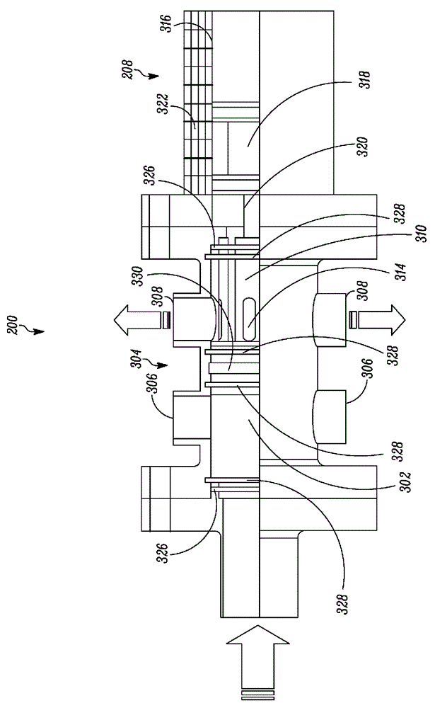 Linear hollow spool valve