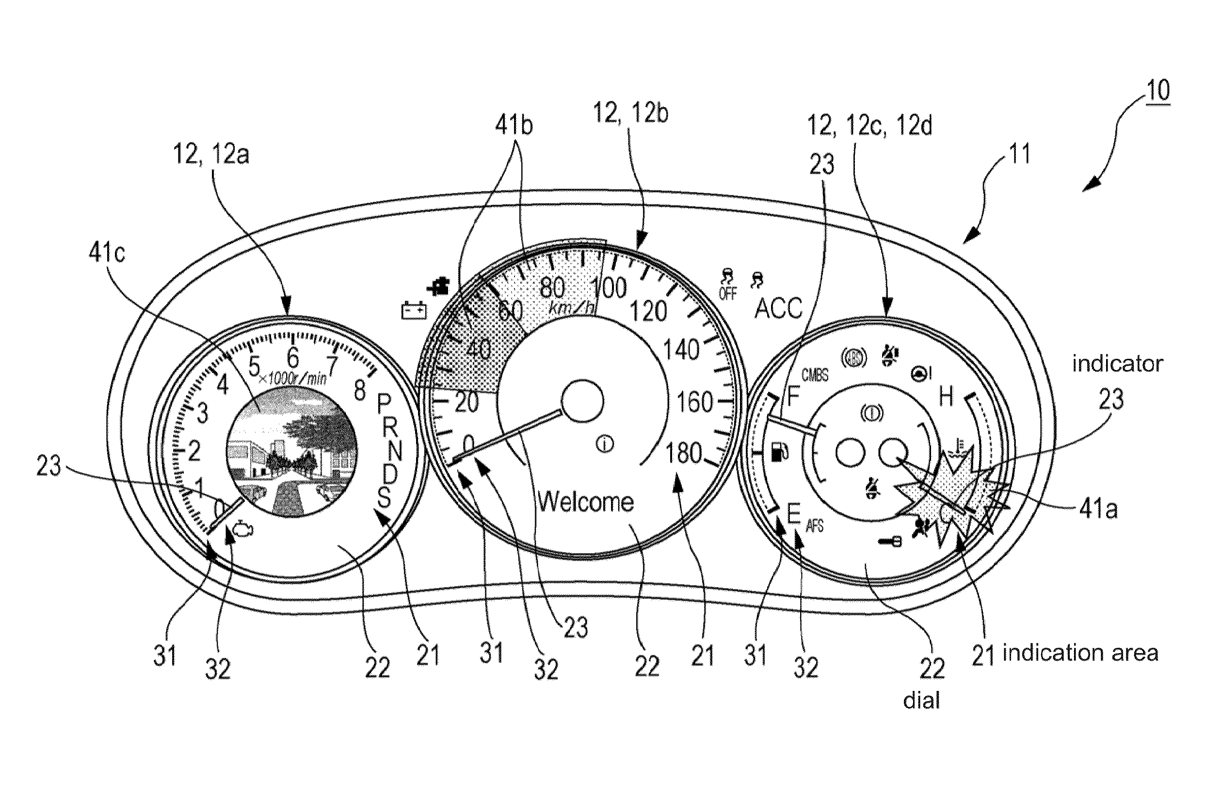 Vehicle instrument