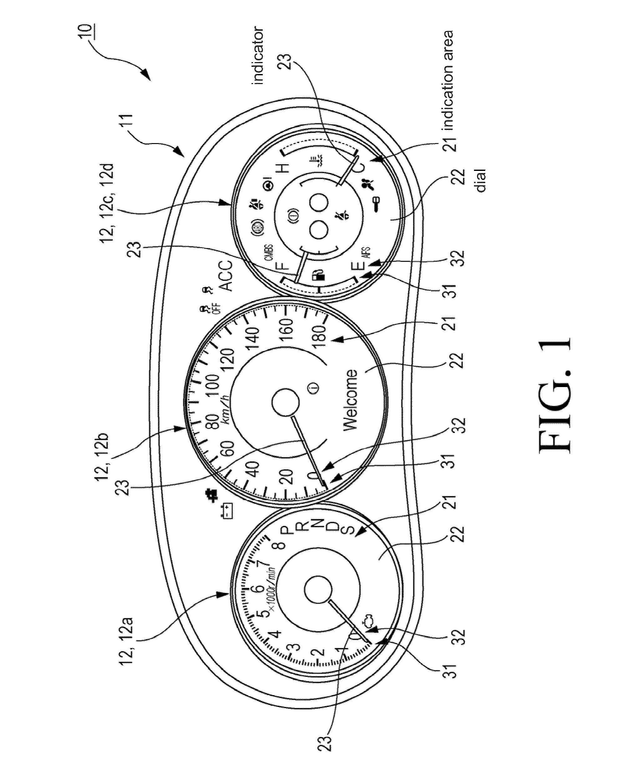 Vehicle instrument