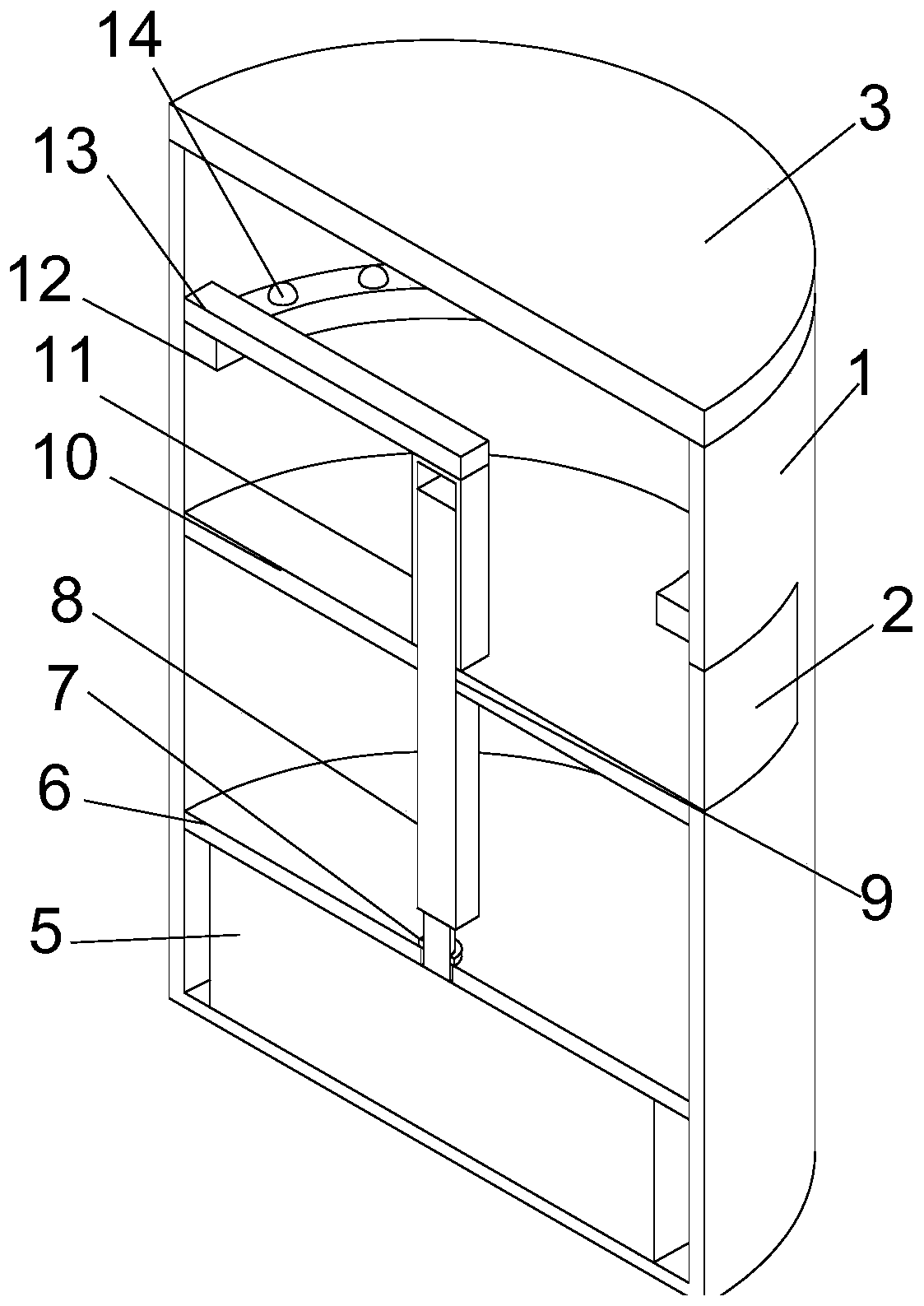 Household garbage treatment device