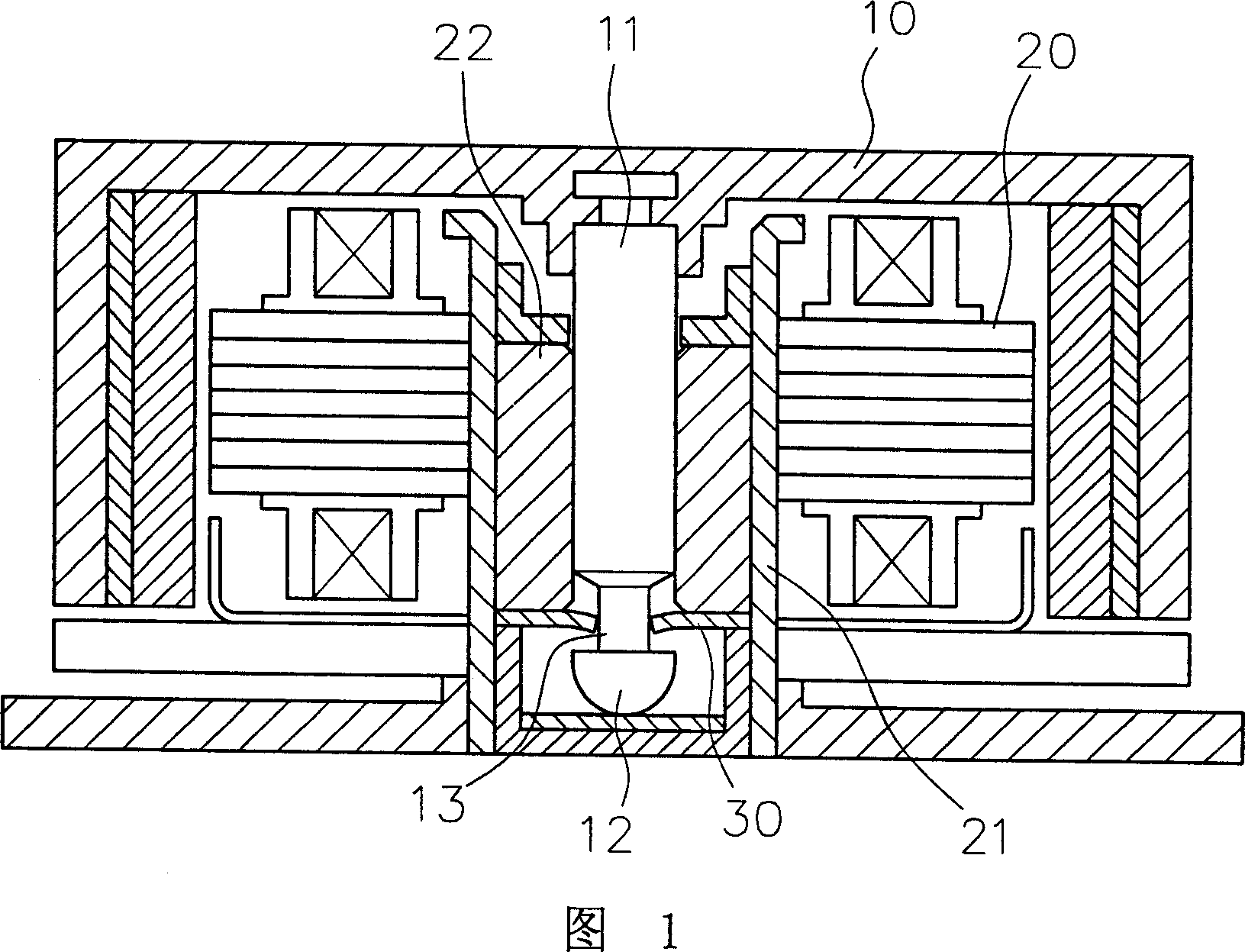 Motor rotor pin jointing structure