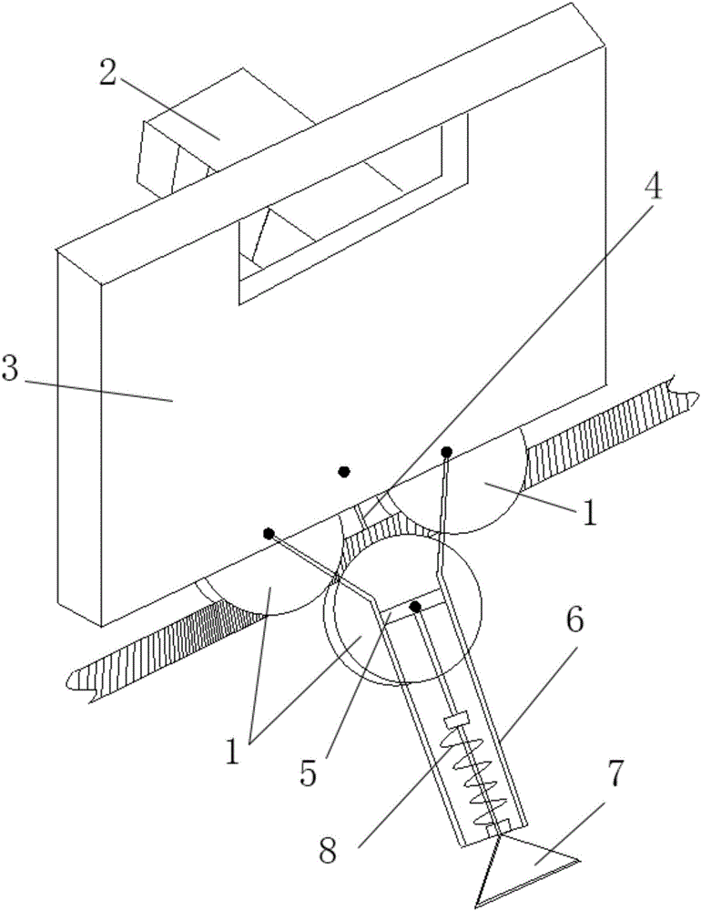 Device for measuring distance of conductor spacer