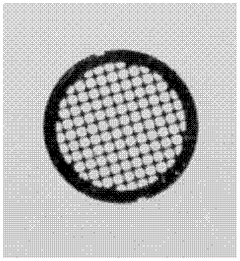 Aluminum foil mesh for transmission microscope and scanning microscope and its production method