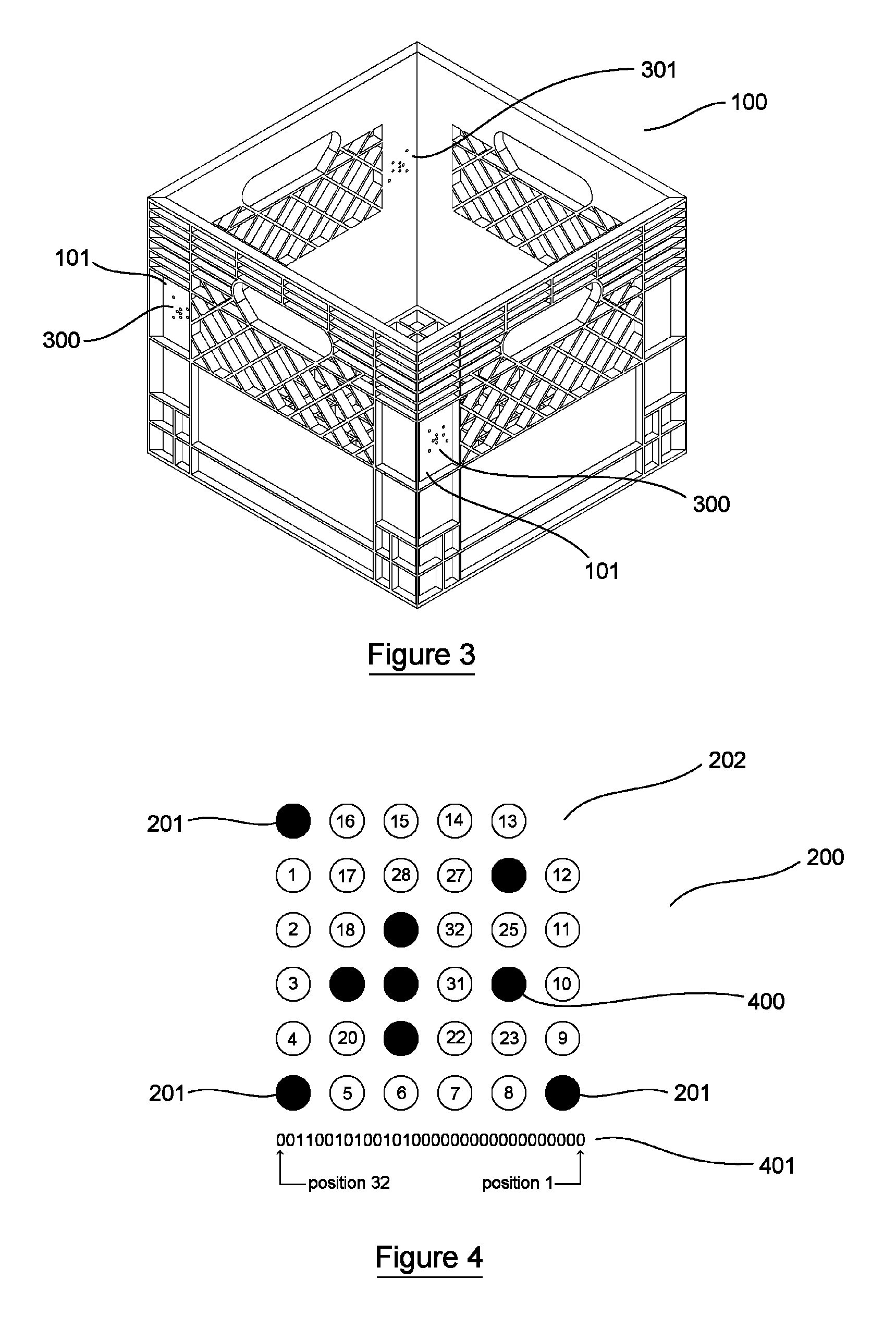 Method and system for identifying and tracking reusable packing crates