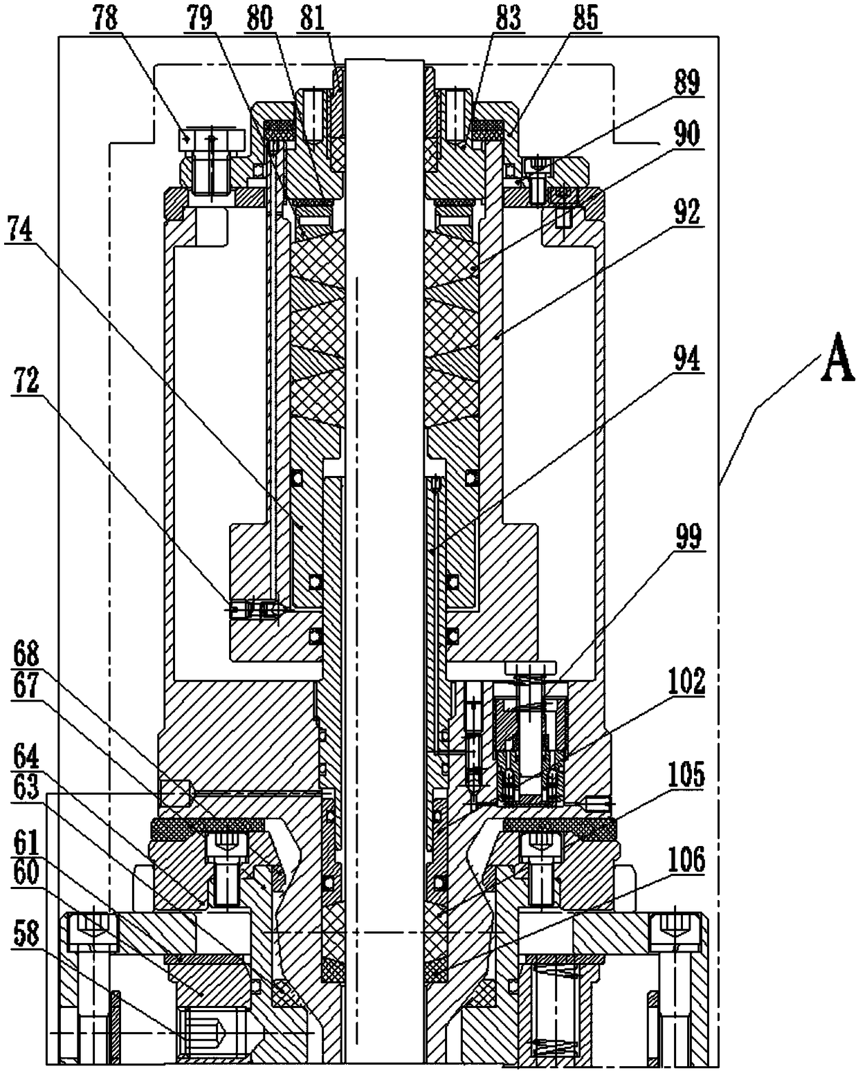 Full hydraulic intelligent wellhead integrated device