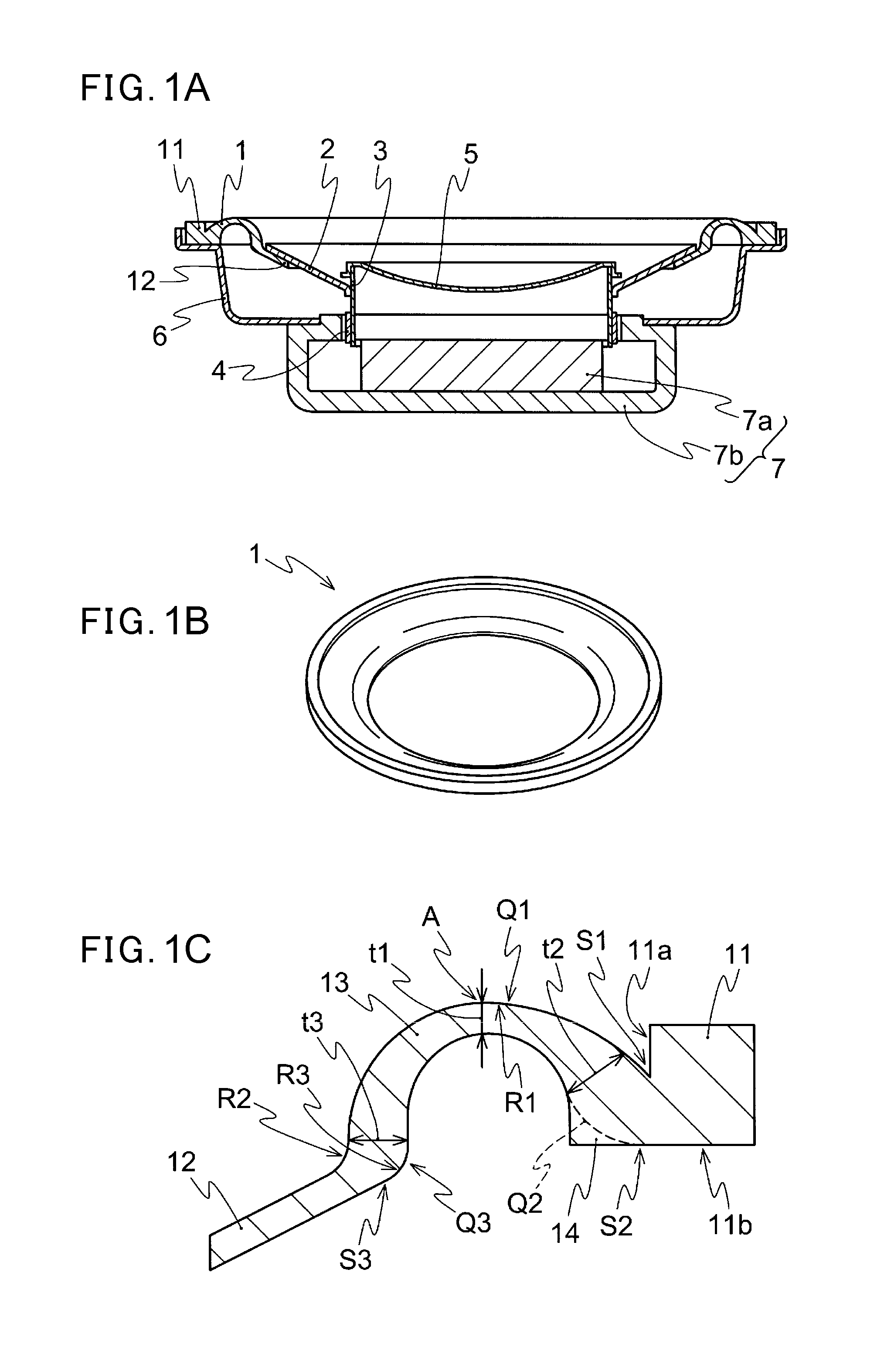 Speaker and edge structure thereof