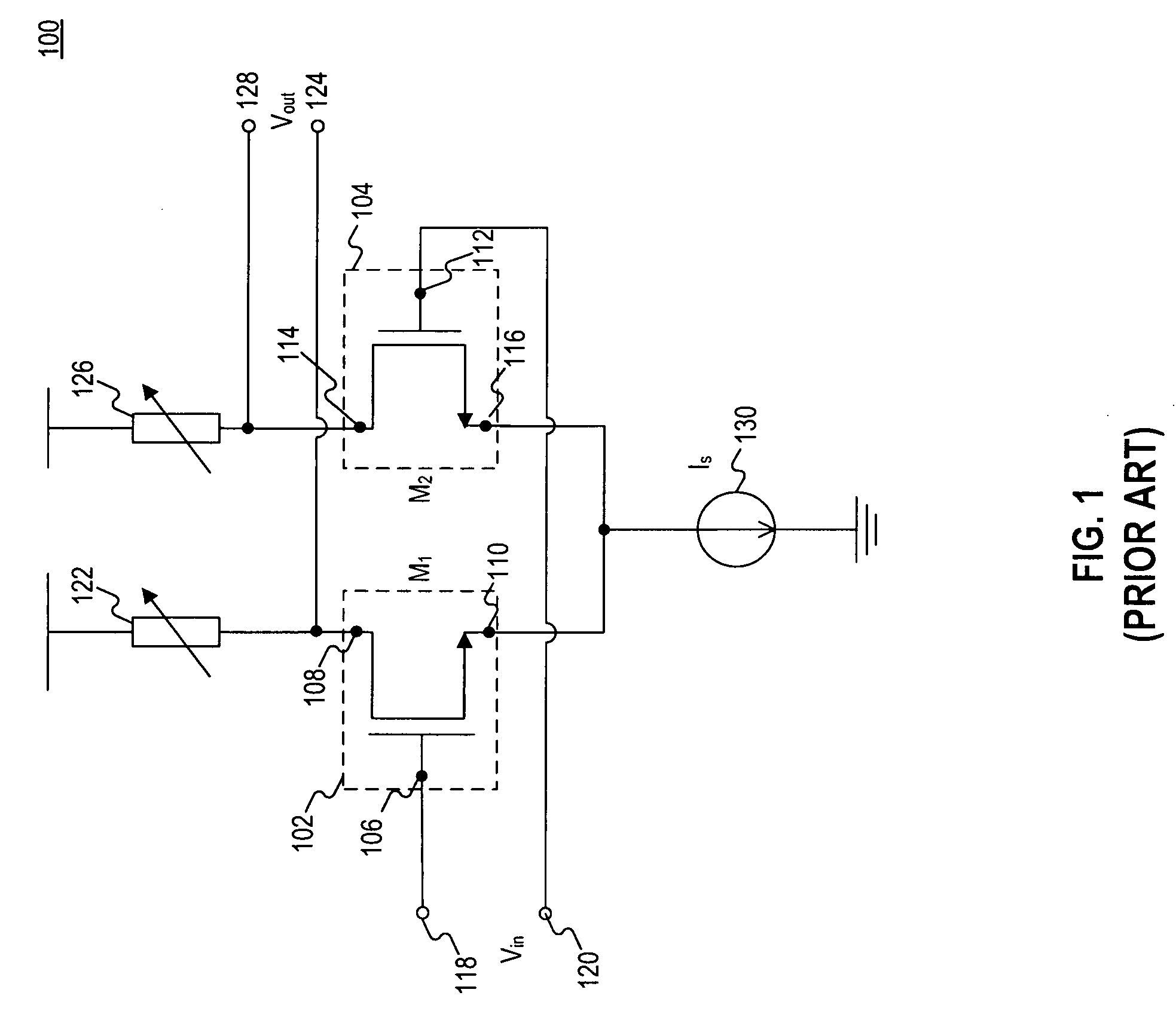 Variable gain amplifier including series-coupled cascode amplifiers