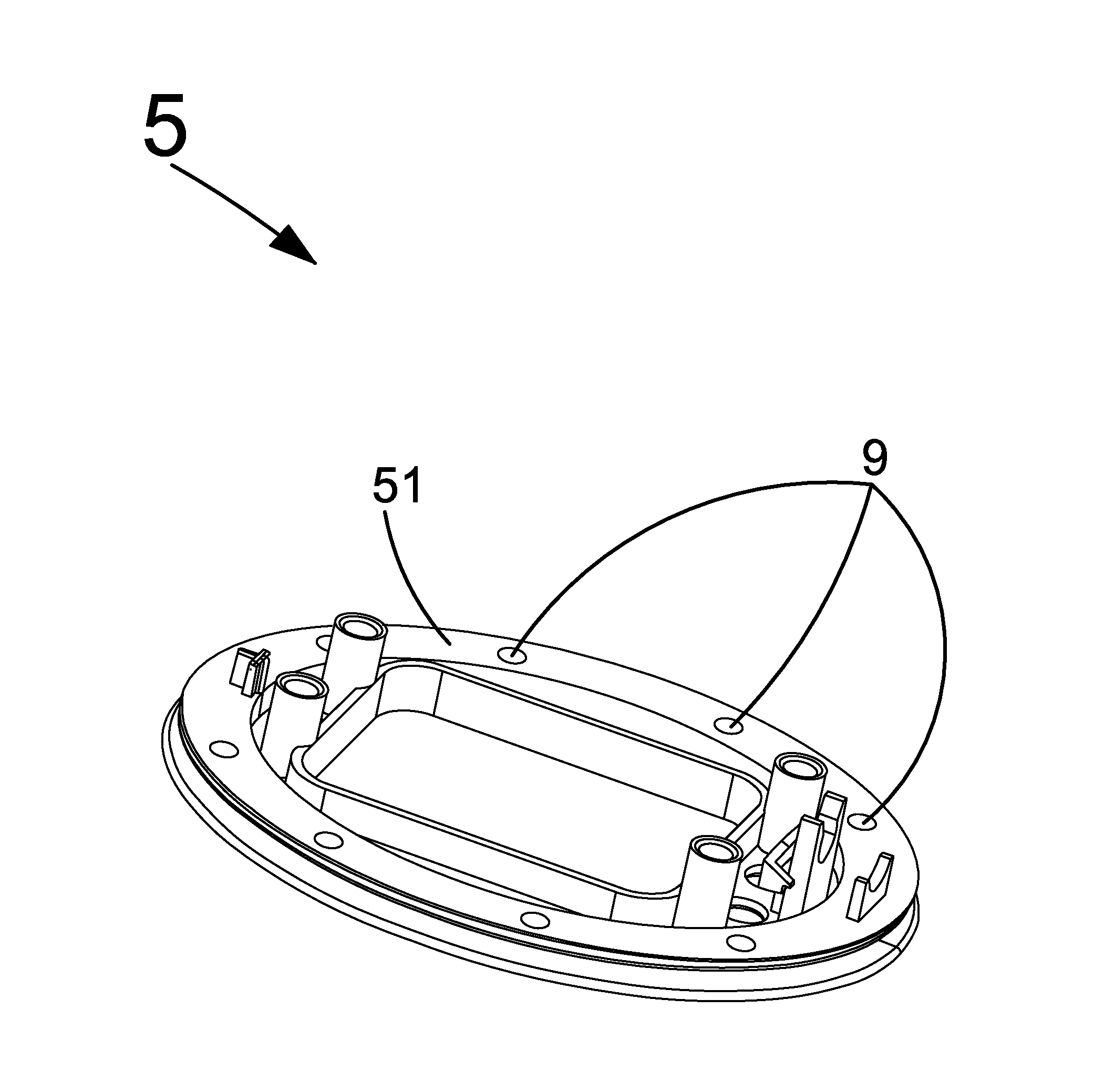 Treble and bass headphone structure