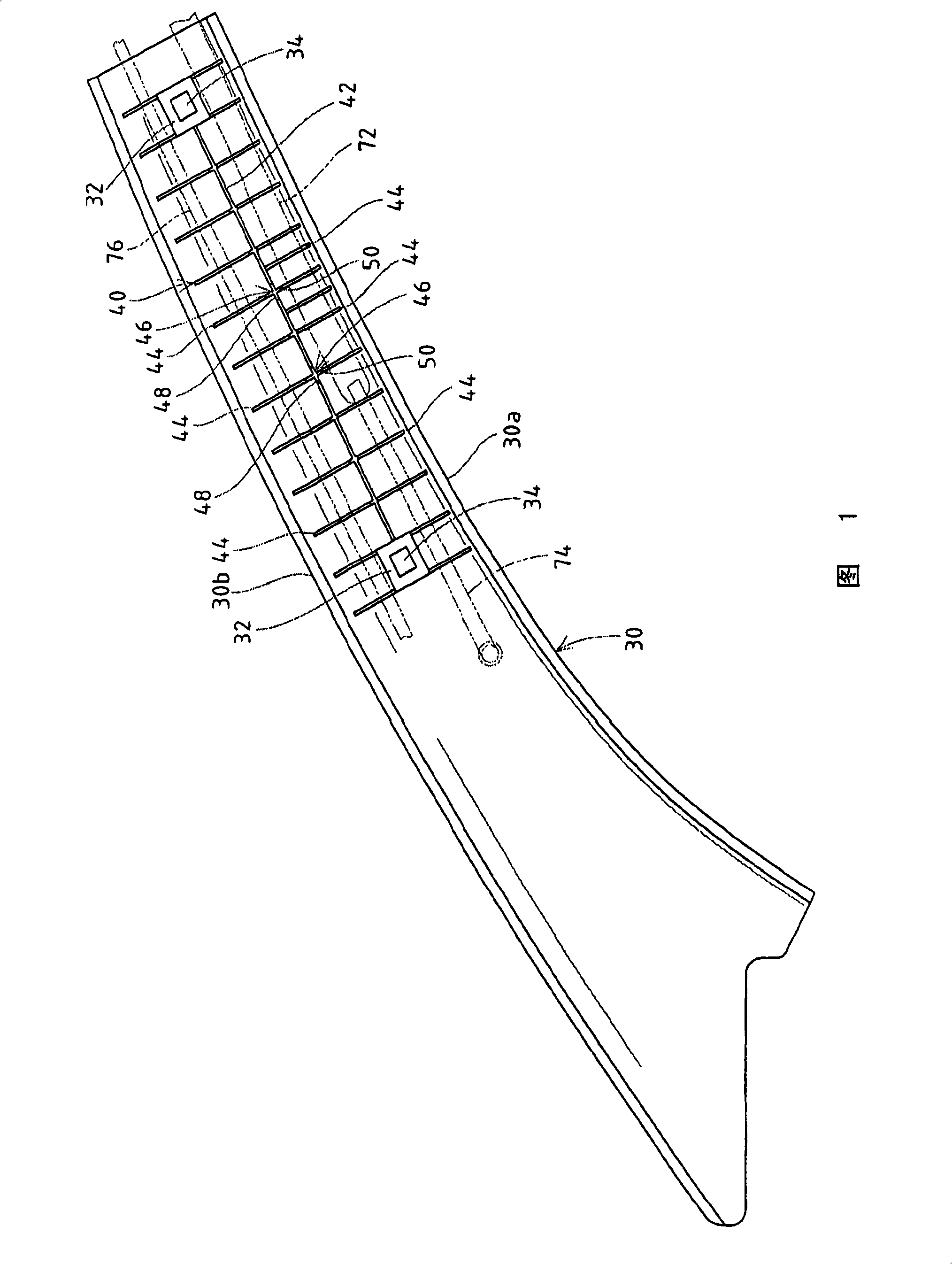 Interior parts for a vehicle