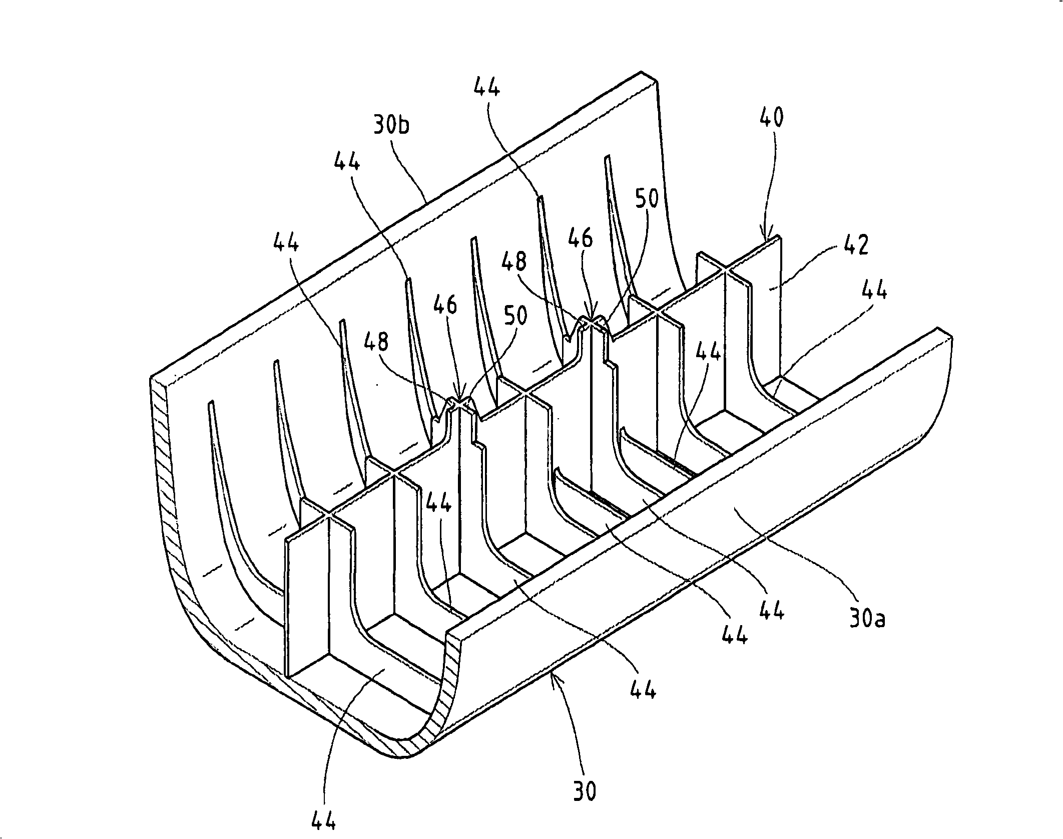 Interior parts for a vehicle