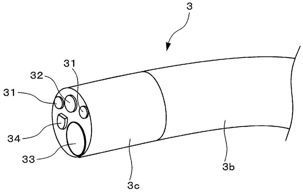 Endoscope adhesive agent, cured product thereof, endoscope, and method for producing same