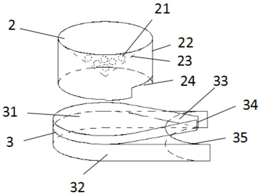 A juice preparation device for a refractometer