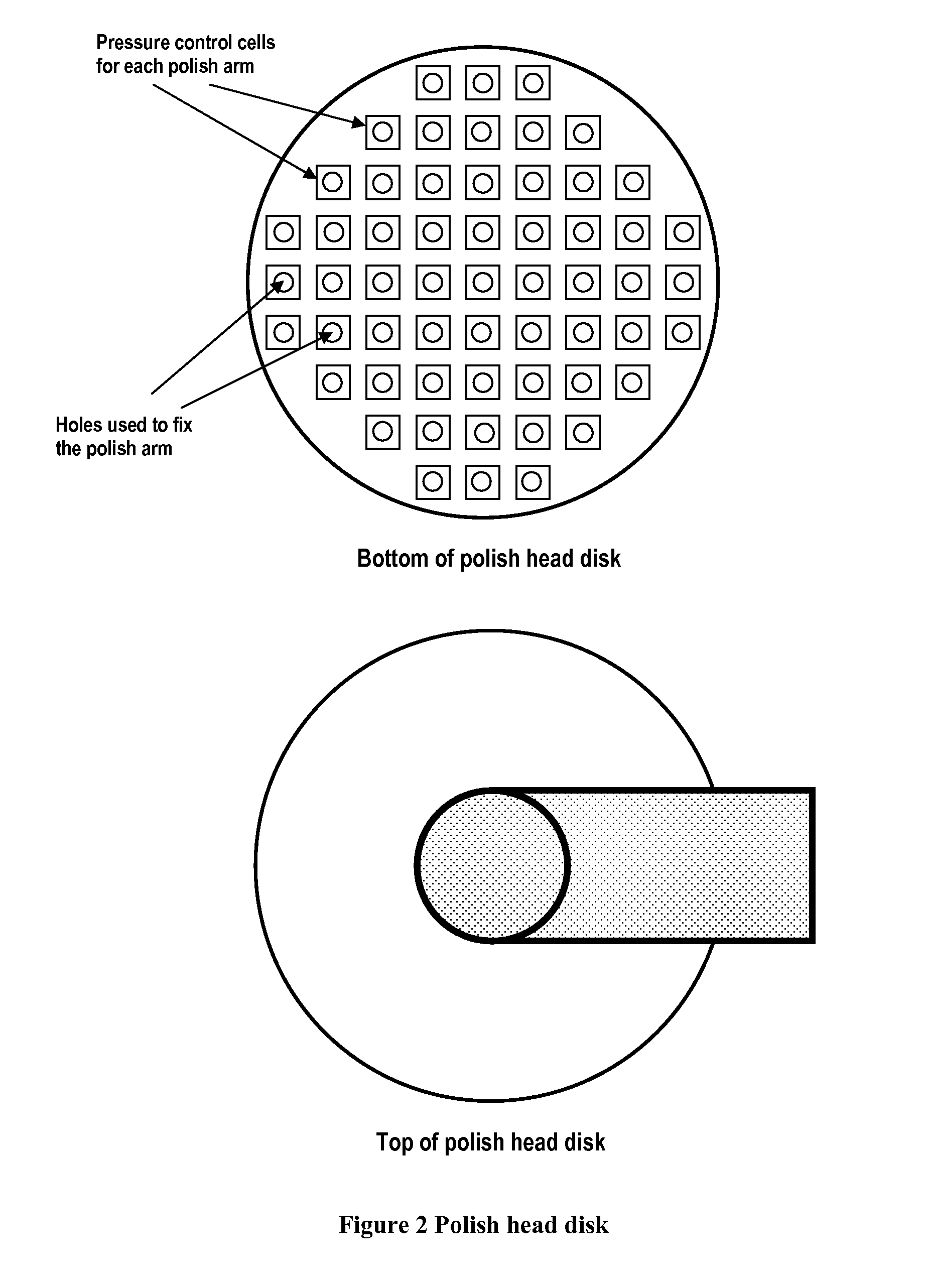 Method and apparatus for chemical mechanical polishing of large size wafer with capability of polishing individual die