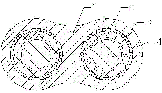 High-strength acid-resistant brake cable